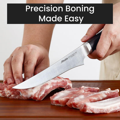6.5-Inch Boning Knife, Curved Semi-Flexible Blade for Brisket Trimming2