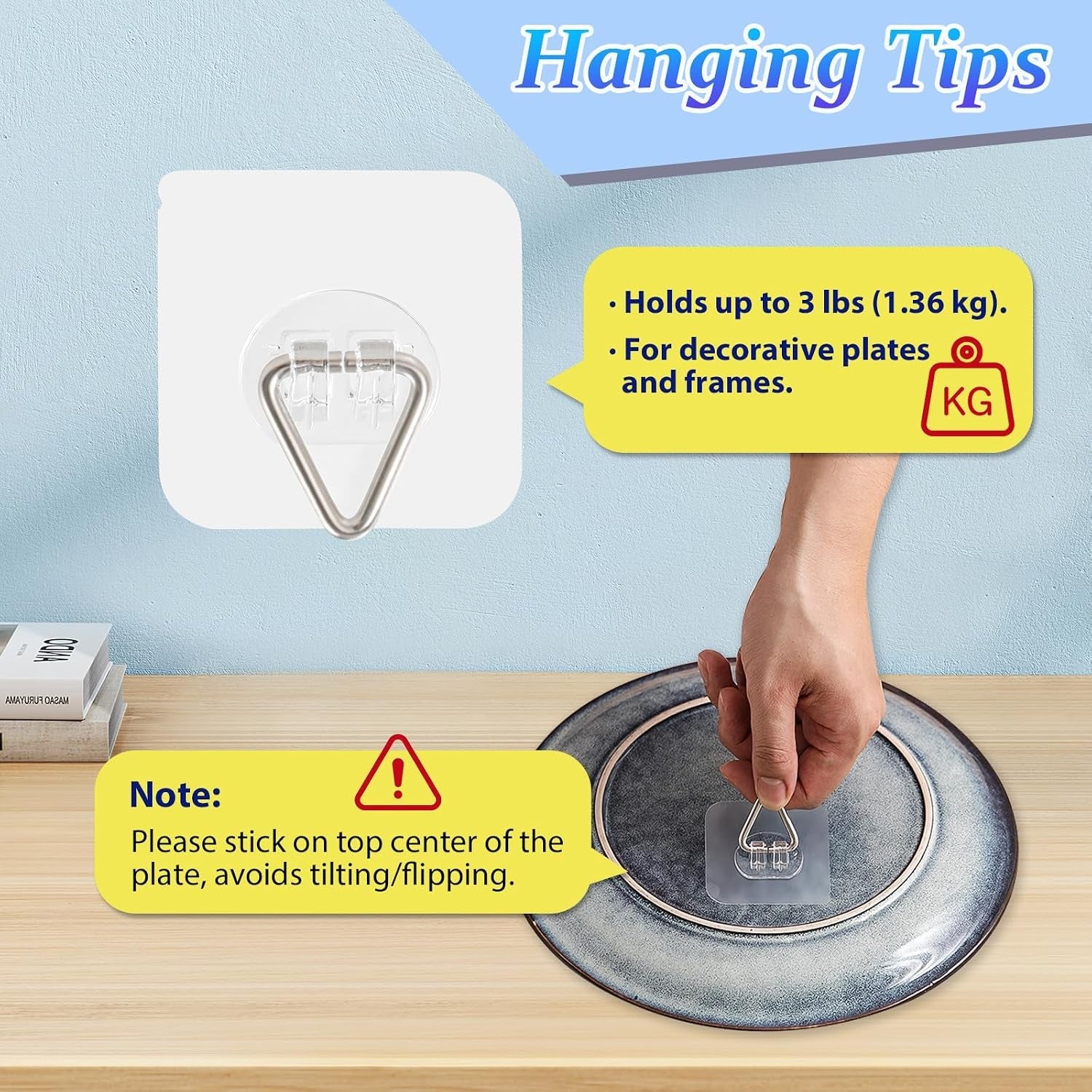 wall-plate-hangers-for-display-invisible-adhesive-picture-hangers-for-wall-ideal-for-hanging-decorative-plates-photo-frames-paintings-2-4-inch
