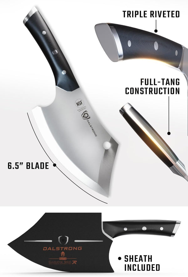 6.5" Mini Rocking Cleaver - 7CR17MOV Steel6
