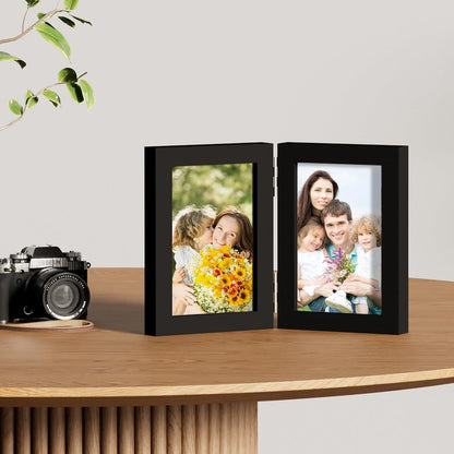 Double 4X6 Picture Frame Vertical, Black6
