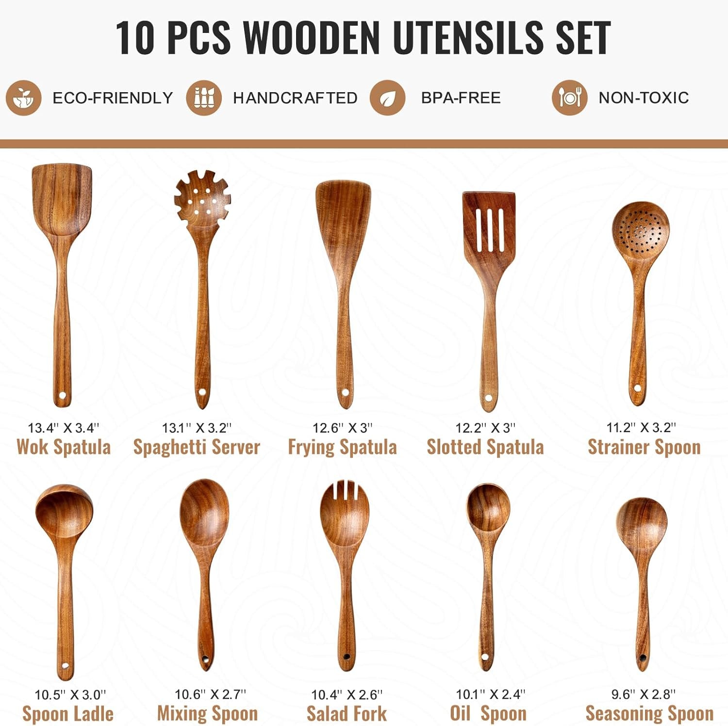 10-pcs-wooden-spoons-for-cooking-natural-teak-wooden-kitchen-utensils-set-durable-cooking-utensils-set-with-comfort-grip-for-cookware-smooth-finish-nonstick-heat-resistant-wooden-spatula