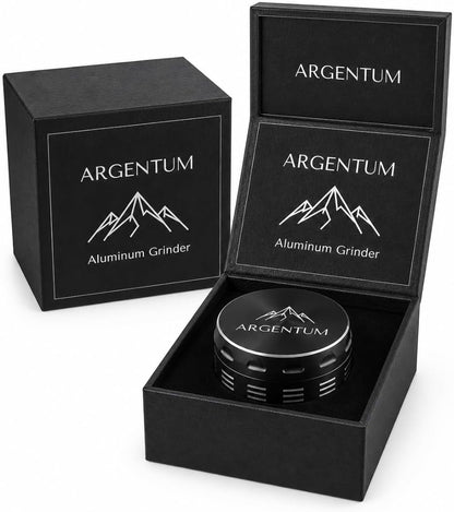 ARGENTUM 2.5 Inch Manual Herb & Spice Grinder Mill - 4 Piece Small Aluminum Kitchen Grinder for Salt, Pepper, Seasonings with Magnetic Lid, Steel Sieve, Cleaning Brush - Compact Food Prep Tool9