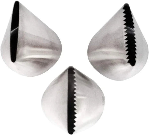 Piping Tips for Cake Decorating, Stainless Steel Icing Piping Nozzles for Pastry Fondant Decorating Tools (C)8