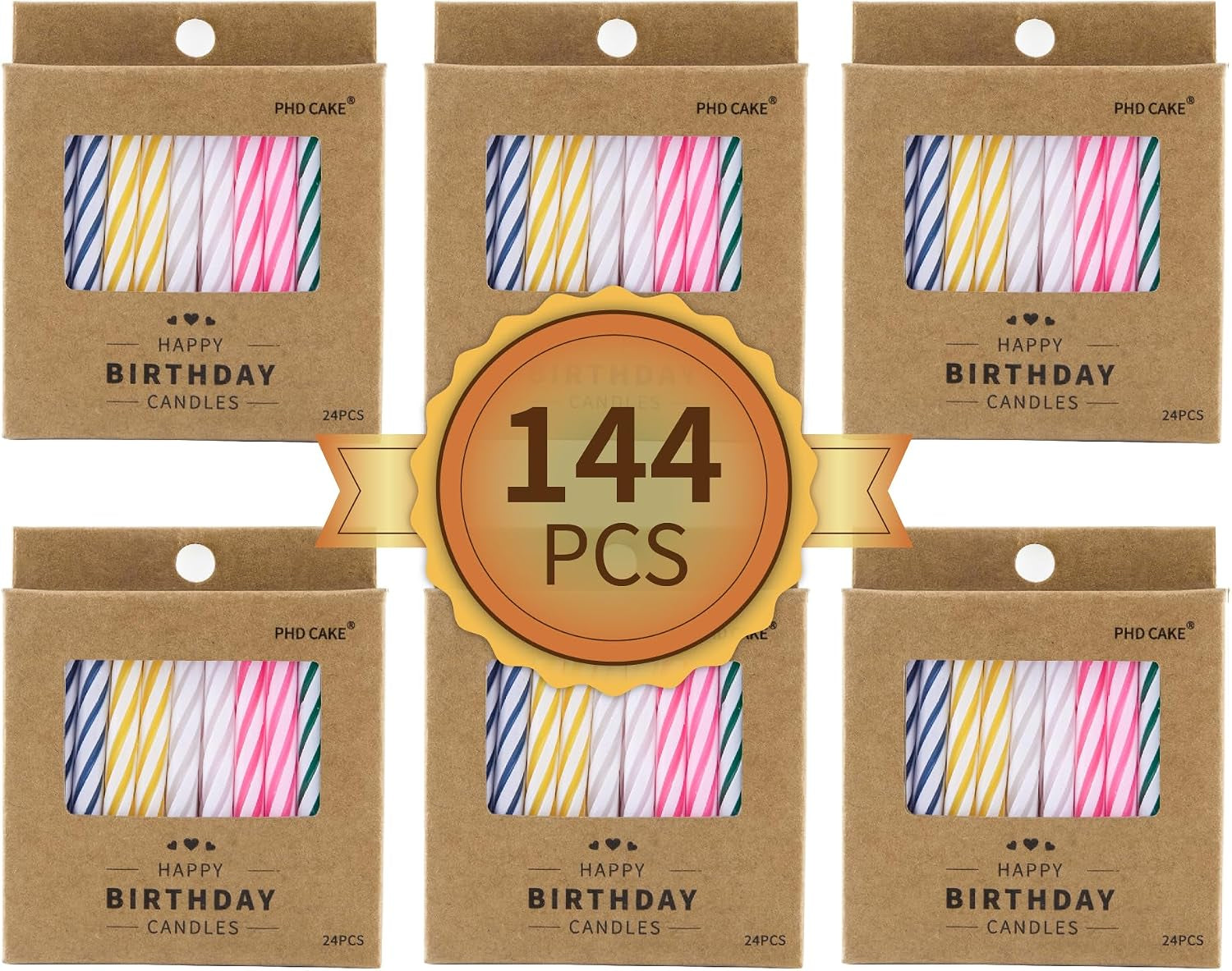144-count-multicolored-spiral-birthday-candle-birthday-candles-for-cake-cupcake-candles-party-celebration