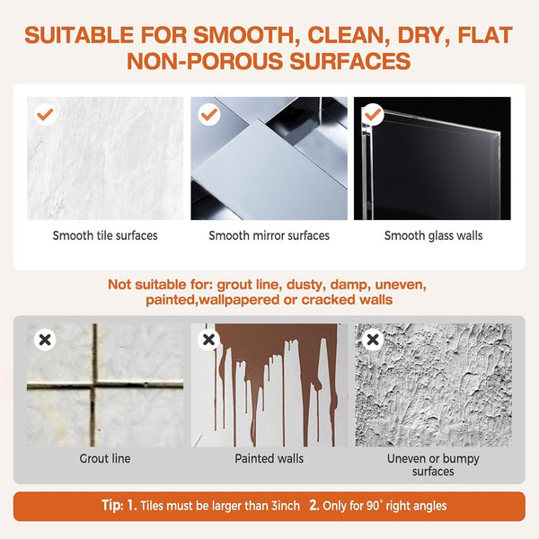 Suction Cup Shower Caddy, No Drill Shower Shelf, Aluminum Rust Proof Bathroom Shower Organizer with 12 Hooks (2-Pack, Gunmetal Gray)7