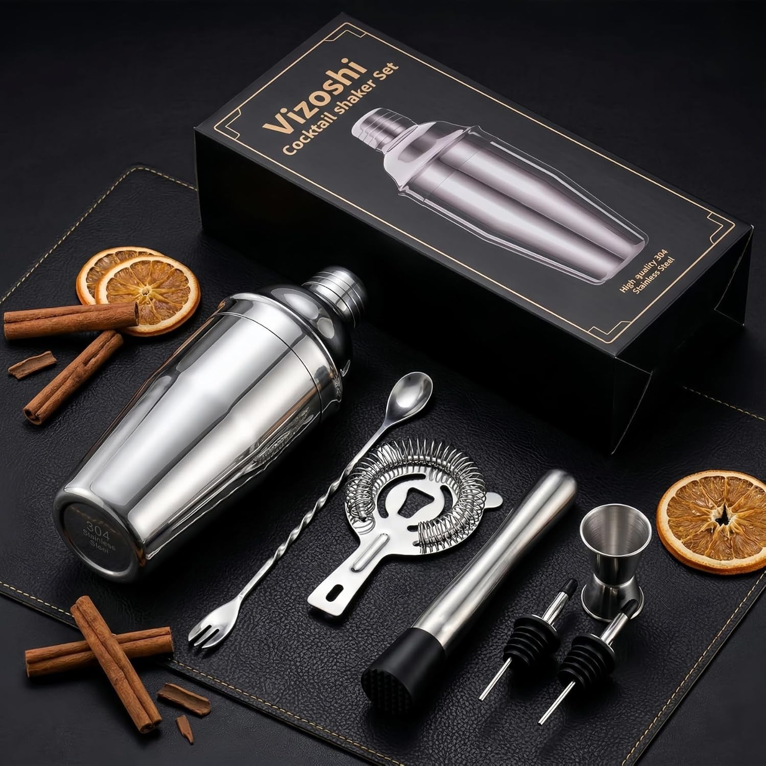cocktail-shaker-set-7-piece-bartender-kit-mixology-kit-bar-set-stainless-steel-cocktail-making-kit-for-home-bar-and-parties-with-martini-shaker-jigger-strainer-muddler-and-pourers