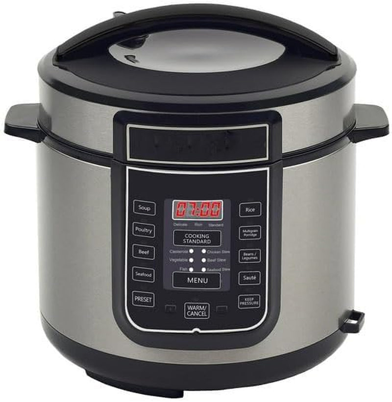 6-quart-digital-pressure-cooker-with-14-preset-cooking-functions-stainless-steel-electric-multi-cooker-with-slow-cook-keep-warm-and-auto-shut-off