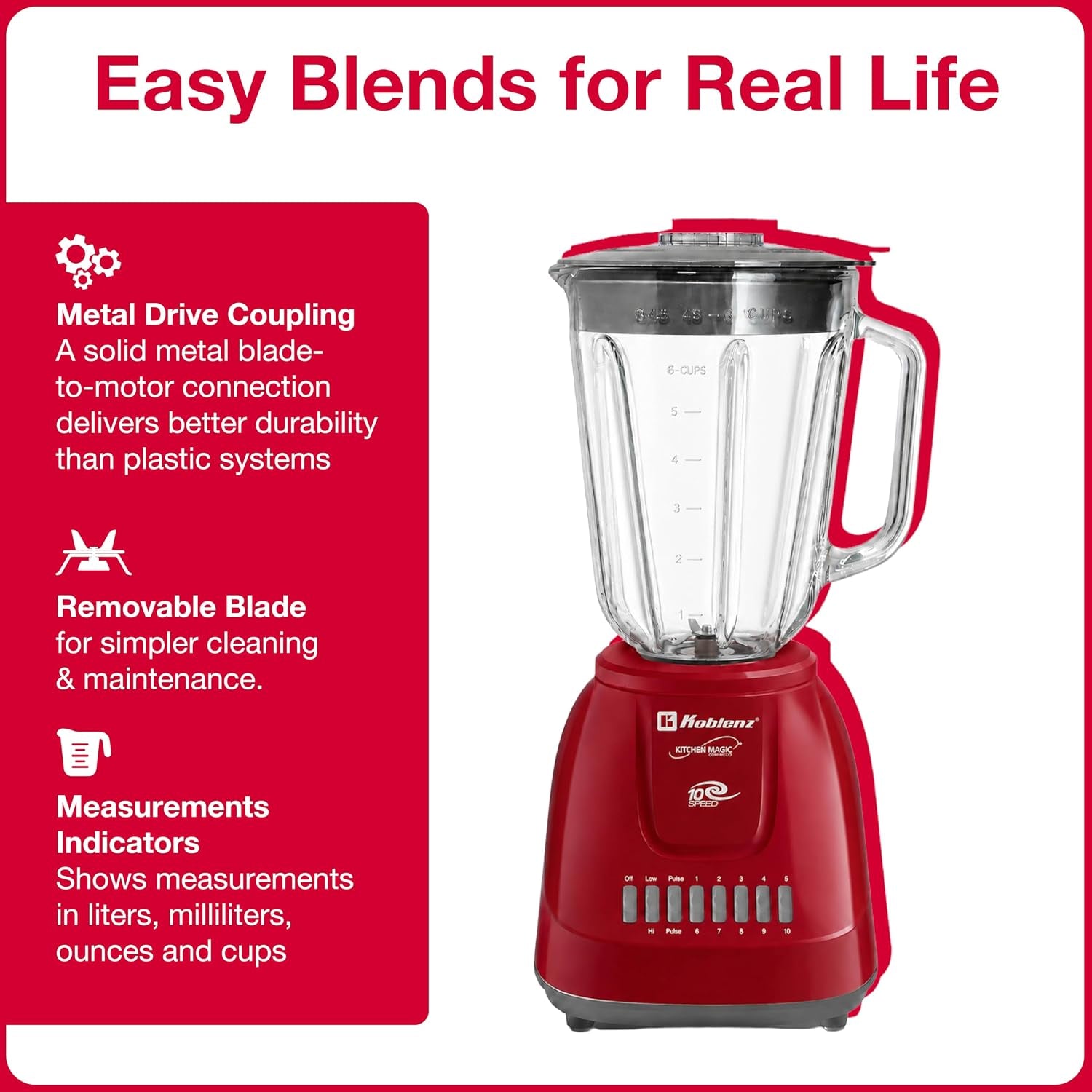 lkm-5970-vr-blender-home-and-kitchen-appliances-500w-motor-51-oz-glass-jar-10-speed-blender-for-smoothies-milkshakes-purees-4-stainless-steel-blades-metal-coupling-red-for-gifts
