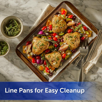 Kitchens Pop-Up Parchment Paper Sheets, 30Ct | Pre-Cut Nonstick Parchment Sheets, Microwave and Oven Safe up to 425F, Easy Cleanup, Fits Standard Pans, 10.7 X 13.6 In4