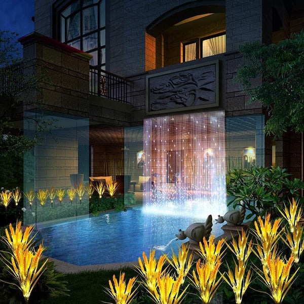 Solar Flower Lights Outdoor 2 Pack Wheat Ear Garden Lights5