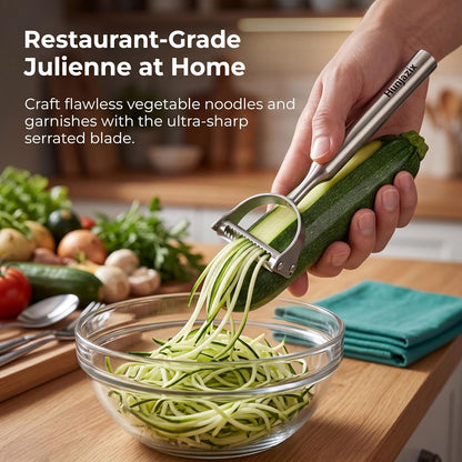 2-In-1 Julienne Vegetable Peeler, Julienne Peeler Shredder Tool3