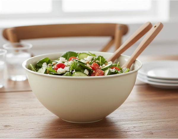 Large Mixing Bowls 5-Quart 169Oz - Plastic Salad/Mixing/Serving Bowl - 4 Pack (Colors May Very)4
