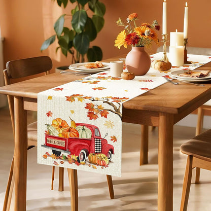 Fall Table Runner 90, Fall Runner for Table, Dining, Kitchen3