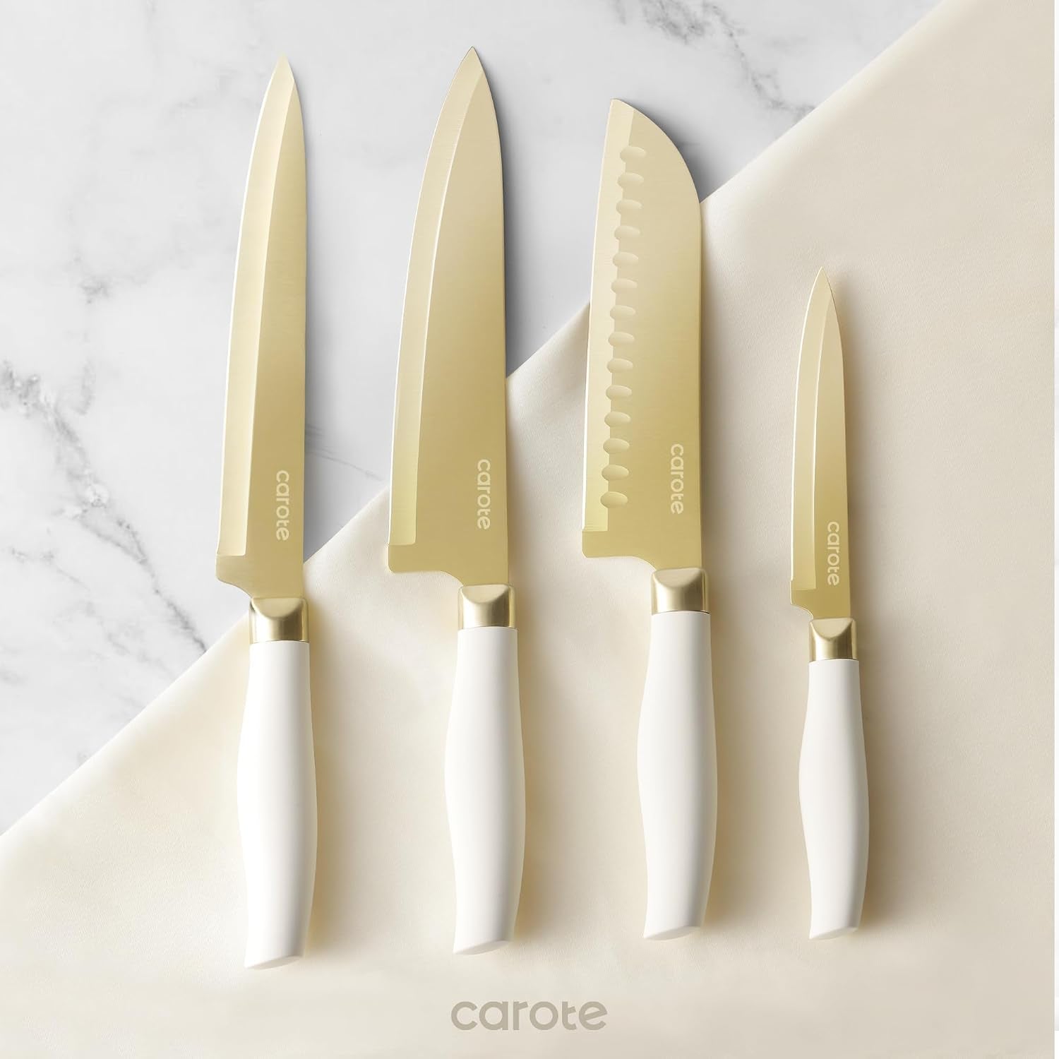 kitchen-knife-set-6-gold-knives-with-6-blade-guards-12-piece