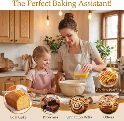 3Pcs Food Grade Silicone Measuring Cups, Flexible Silicone Cups for Melting Chocolate Almond Bark Melting Reusable Baking Measuring Supplies4