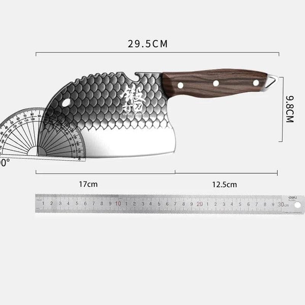 Meat Cleaver Knife, Stainless Steel Meat Cleaver, Chef Forge Sharp Kitchen Knife, Cutting, Cutting Meat, Cutting Vegetables Hand Knife2
