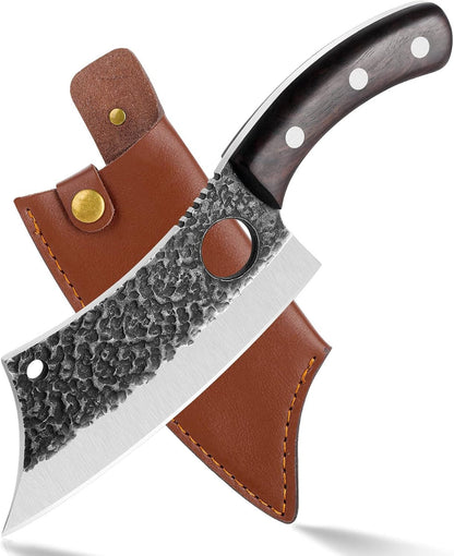 Huusk Chef Knife, Viking Kitchen Knife with Sheath | Sheath Included, for Slicing, Chopping and Everyday Food Prep1
