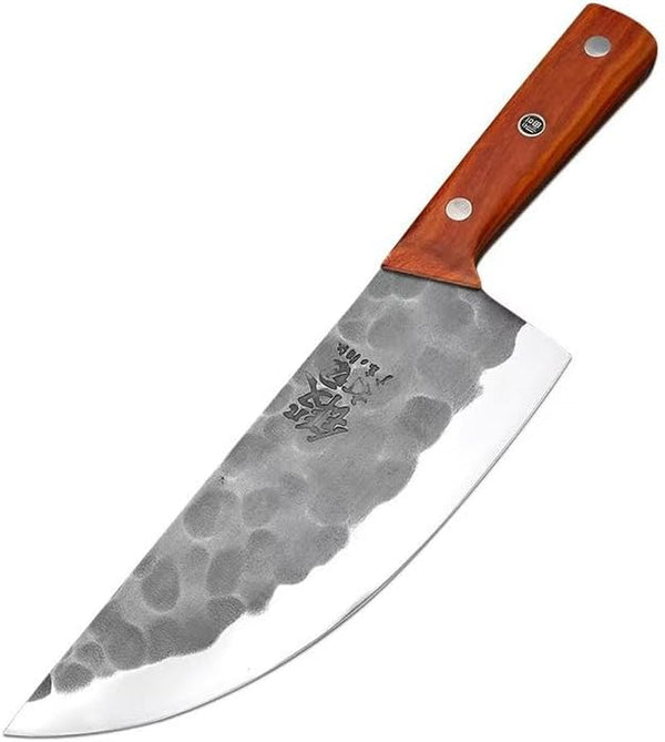 Meat Cleaver, 8 Inch Chefs Cleaver Knife Wood Handle Ultra-Sharp Slicing Professional Kitchen Knives Handmade Forged Cooking Tools1