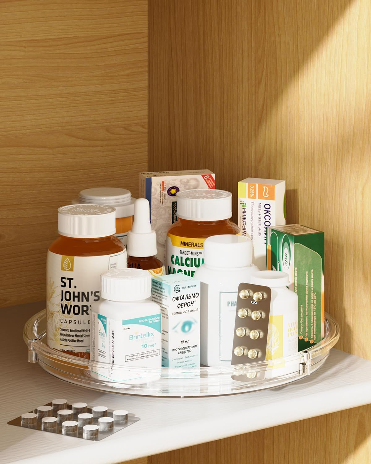 2-pack-lazy-susan-organizer-9-inch-lazy-susan-turntable-for-cabinet-rotating-spice-organization-for-cabinet-kitchen-table-top-countertop-pantry-fridge-organizers-and-storage-clear