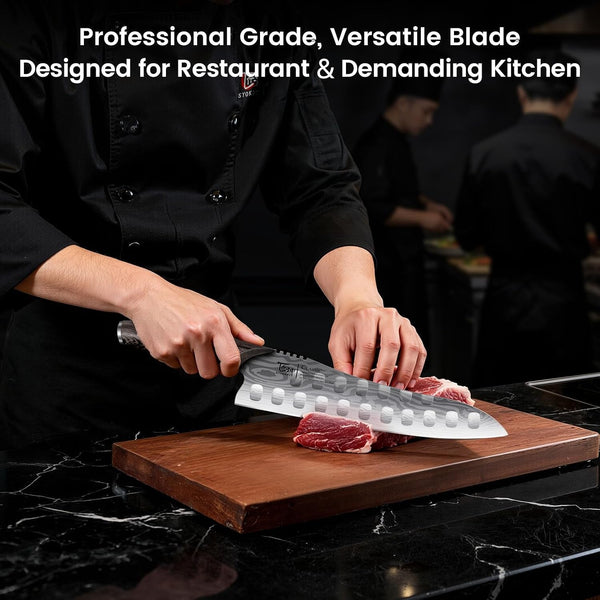 Gyutou Chef Knife, 9.5 Inch Japanese Style Kitchen Knife2
