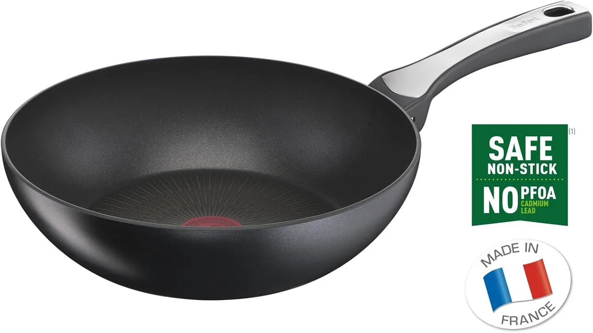 tefal-unlimited-on-premium-cookware-28-cm-wok-pan-uks-longest-lasting-non-stick-frying-pan-heat-indicator-induction-hob-compatible-dishwasher-safe-aluminium-black-g25919az