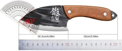 Meat Cleaver, Hand-Forged Kitchen Slicing Knives with Sheath Fruit Knives3