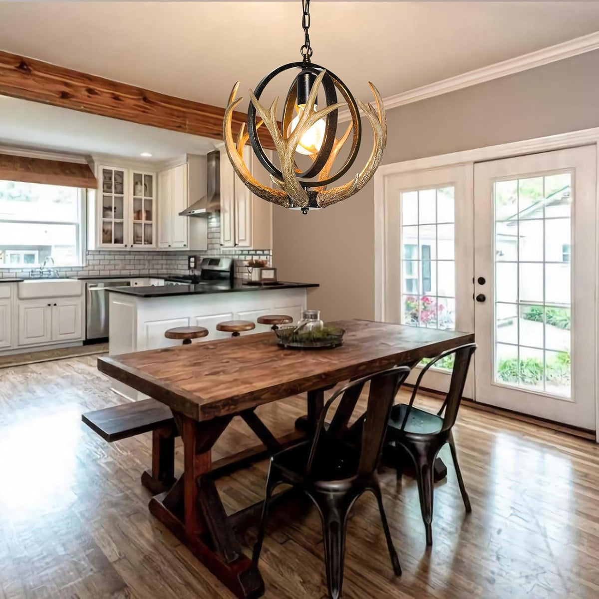 rustic-antler-chandelier-with-resin-4-antlers-for-dining-room