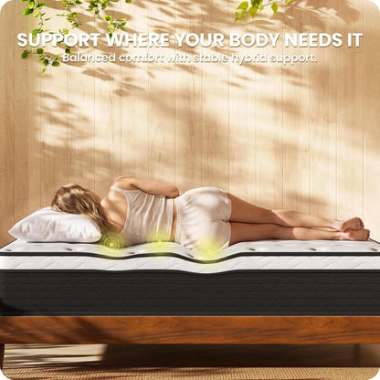 Full Mattress 10 Inch, Firm Hybrid Mattress for Back Pain Relief8
