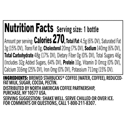Starbucks Frappuccino Coffee Drink, Mocha, 13.7 Fl Oz Bottles (12 Pack)2