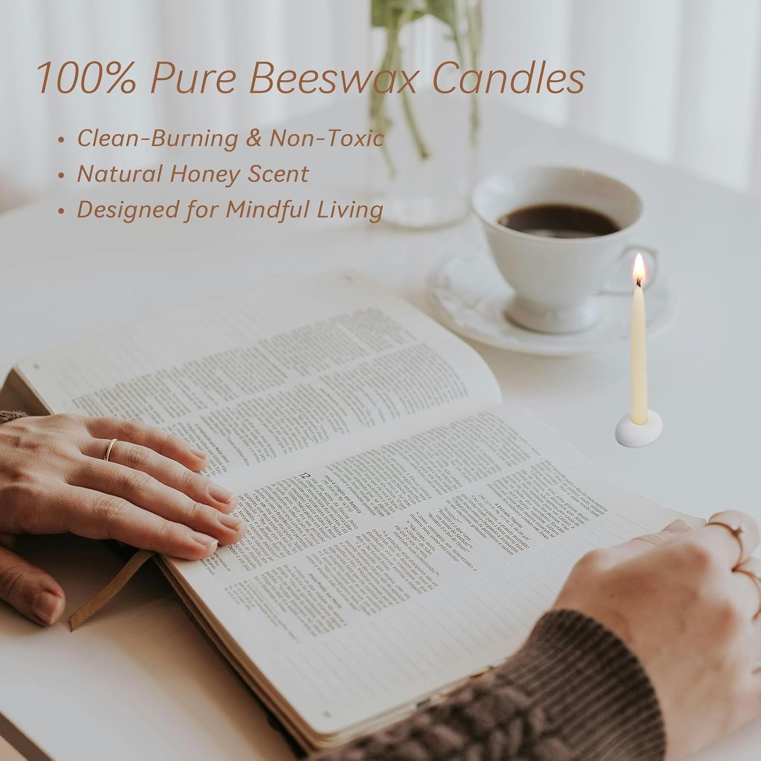 20-minute-100-pure-beeswax-candles-mini-mindful-meditation-taper-candles-smokeless-dripless-with-holder-for-yoga-prayer-relaxation-white-24-pack