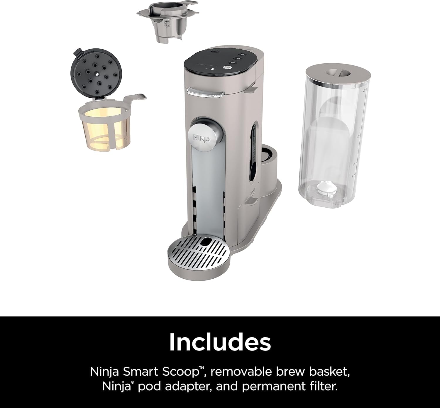 ninja-pods-grounds-iced-coffee-maker-k-cup-pod-compatible-stone-pb041st-single-serve-brews-grounds-compact-design-56-oz-reservoir-6-oz-cup-to-24-oz-travel-mug-brew-sizes