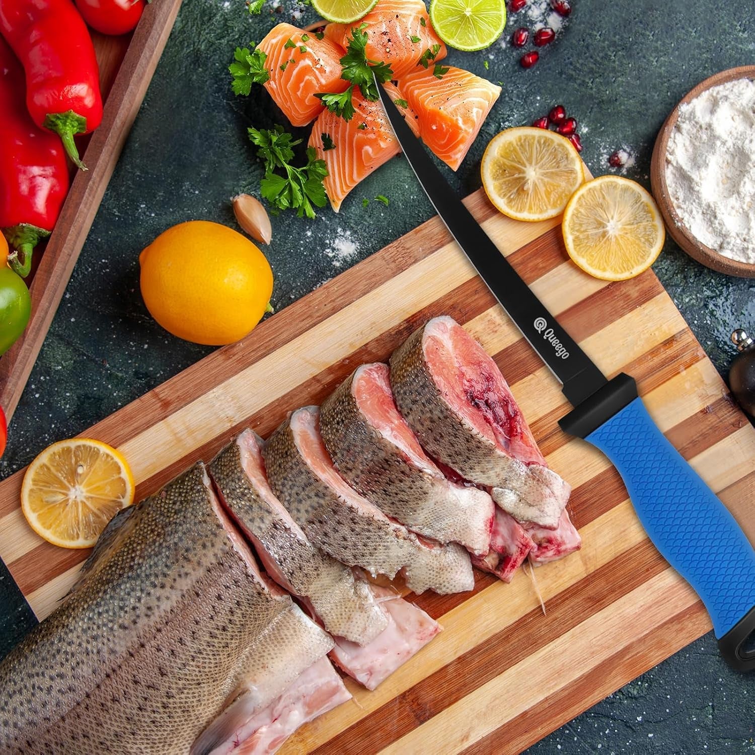 fillet-knife-7-inches-professional-filet-knife-for-fish-german-g4116-stainless-steel-blade-fishing-knifes-with-two-stage-knife-sharpener-non-slip-handles-protective-nylon-sheath