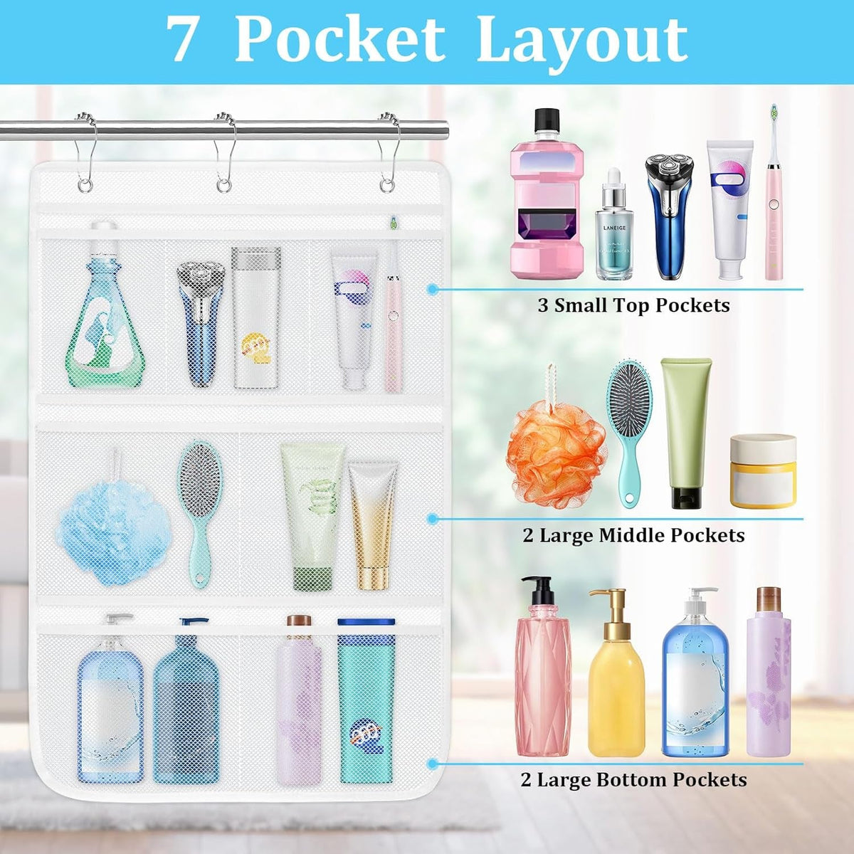 mesh-shower-organizer-for-bath-2-pack-mesh-shower-caddy-hanging-quick-dry