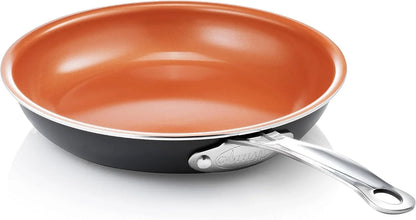 11 Inch Non Stick Frying Pan Nonstick Pan with Ceramic Copper Coating for Long Lasting Nonstick Frying Pan Skillet for Cooking with Stay Cool Handle, Oven/Dishwasher Safe, Non Toxic1