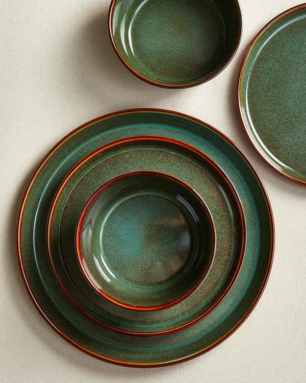 Ceramic Plates and Bowls Sets for 4, 12Pcs Dinnerware Sets, Dish Set3