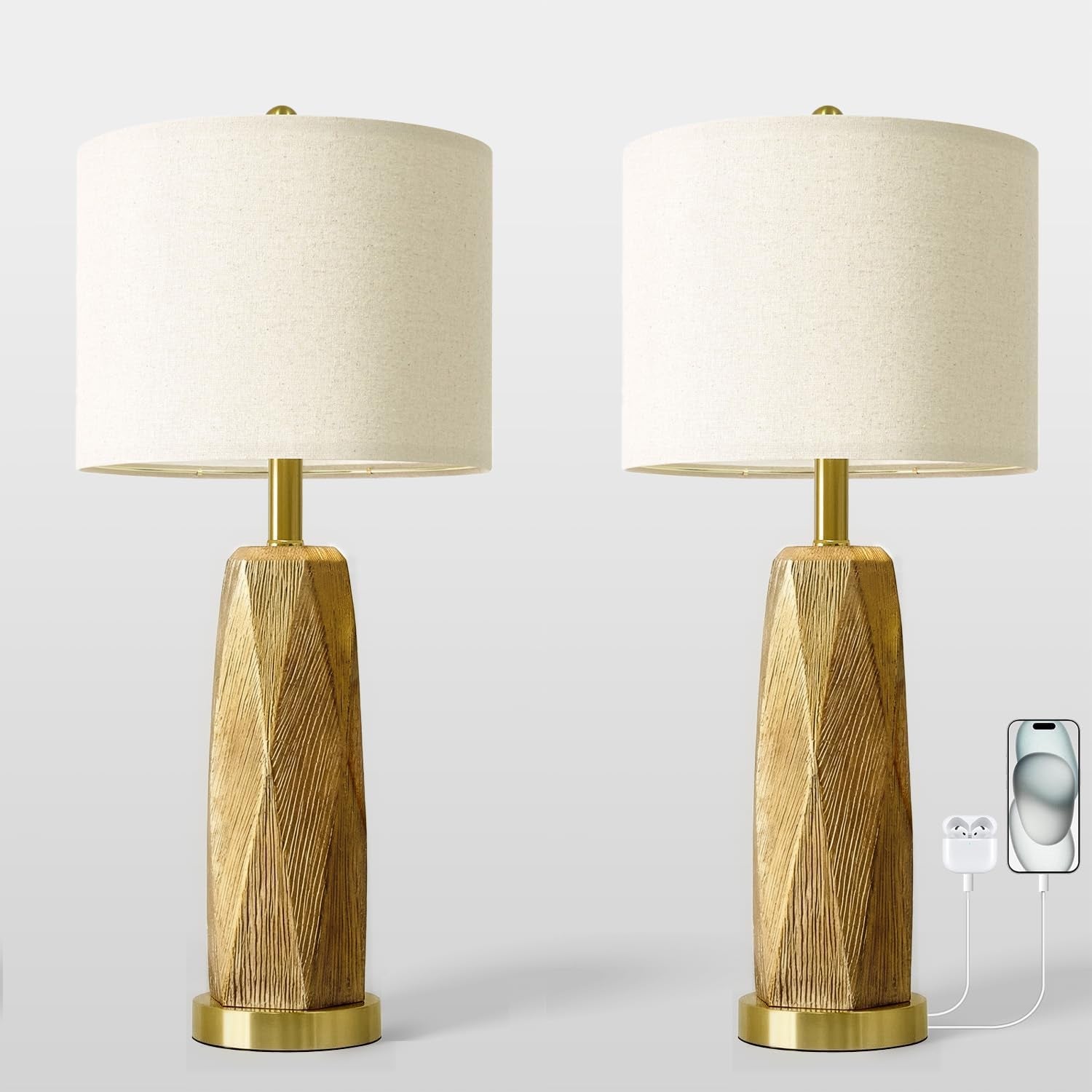 27-5-gold-table-lamps-set-of-2-with-usb-a-usb-c-charging-ports-textured-resin-bedside-lamps-with-linen-shade-rotary-switch-tall-nightstand-lamps-for-bedroom-living-room-office