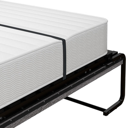 Queen Murphy Bed, Bark Grey, Nebula, 65W11