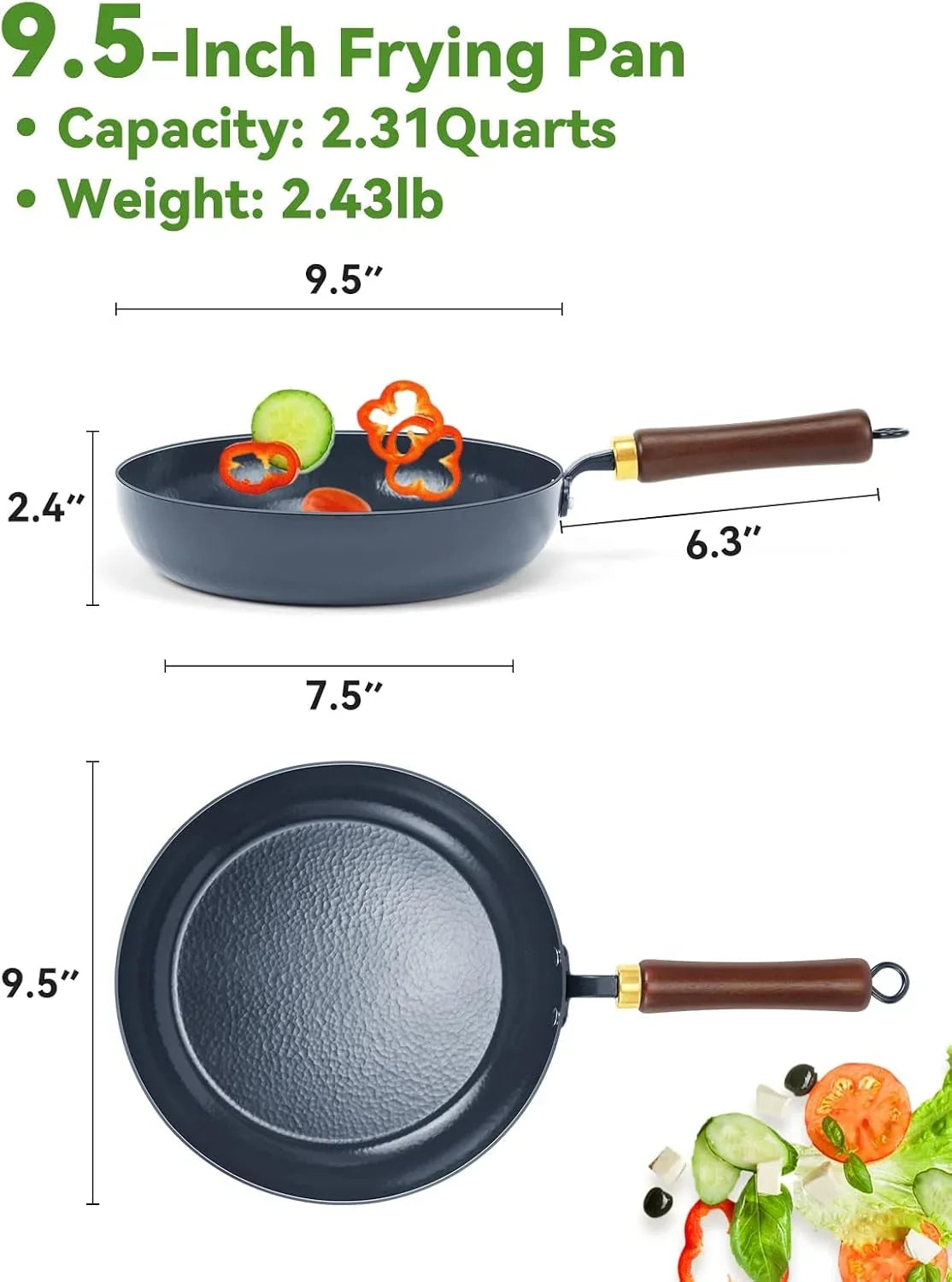 9-5-enameled-carbon-steel-skillet-nonstick-frying-pan-carbon-steel-pan-stay-cool-wooden-handle-high-wall-pan-season-free-stir-fry-pan-non-toxic-ptfe-pfoa-free