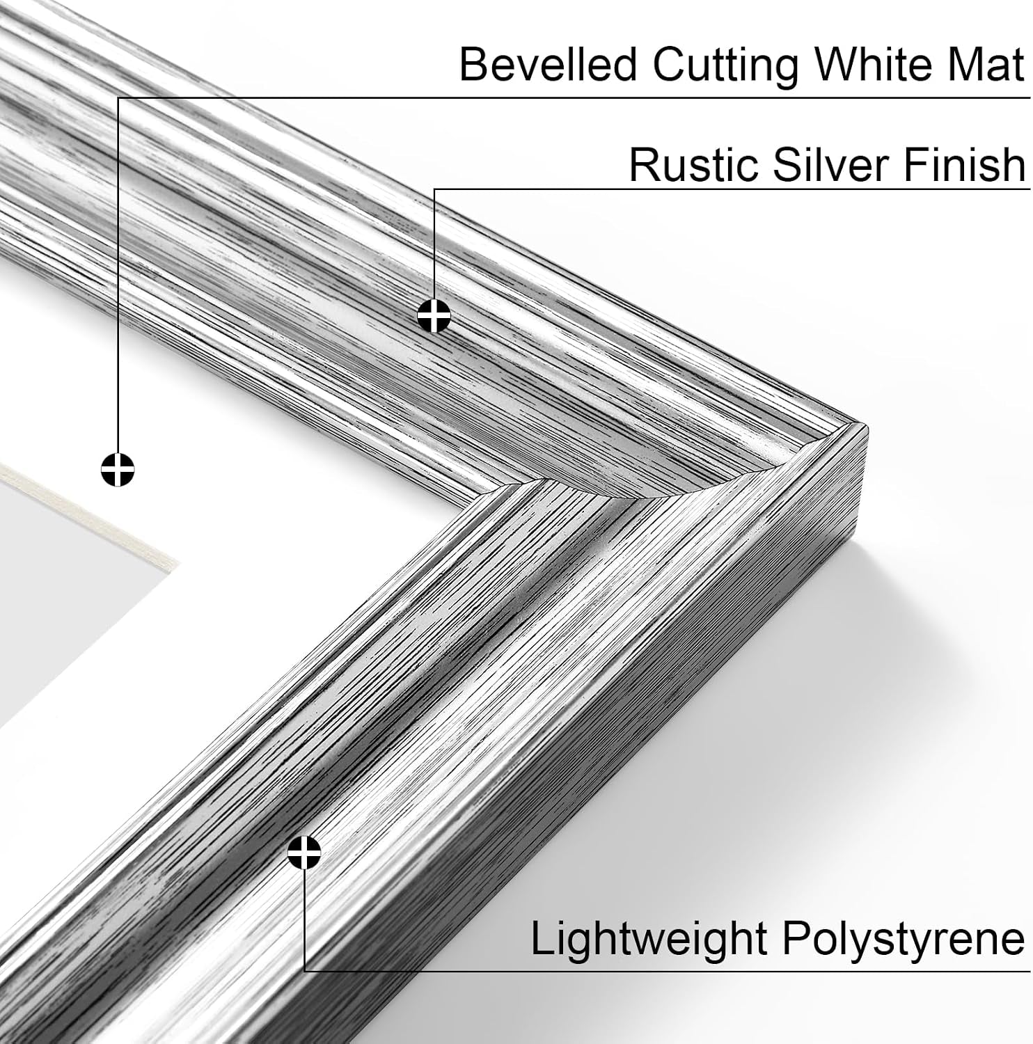 8x10-picture-frames-set-of-2-vintage-photo-frames-rustic-silver
