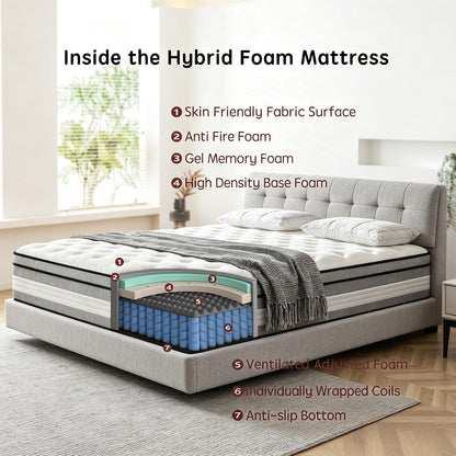 Full Size Mattress, 12 Inch Full Mattress in a Box, Pocket Coils5