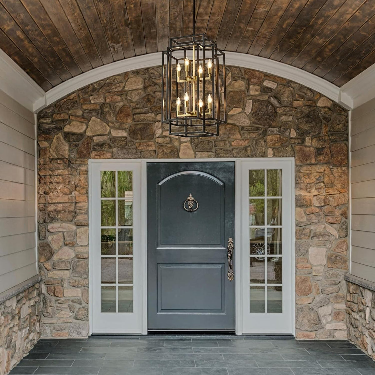 32-h-black-gold-foyer-chandeliers-high-ceiling-hanging-light-fixture