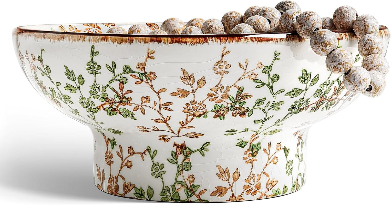 10-ceramic-decorative-bowl-key-bowl-for-entryway-handcrafted-sturdy-pedestal-bowl-french-country-fruit-bowl-for-kitchen-counter-centerpiece-vine-green