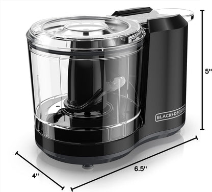BLACK+DECKER 1.5-Cup Electric Food Chopper, One Touch Pulse, 150W Motor, Stay-Sharp Blade, Dishwasher Safe7