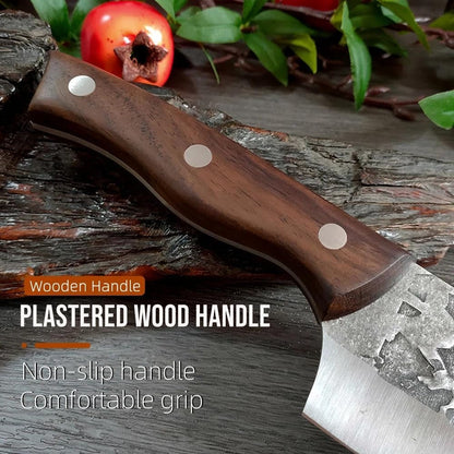 Meat Cleaver, 7 Inch Butcher Kitchen Knife Stainless Steel Slicing Knives with Sheath5