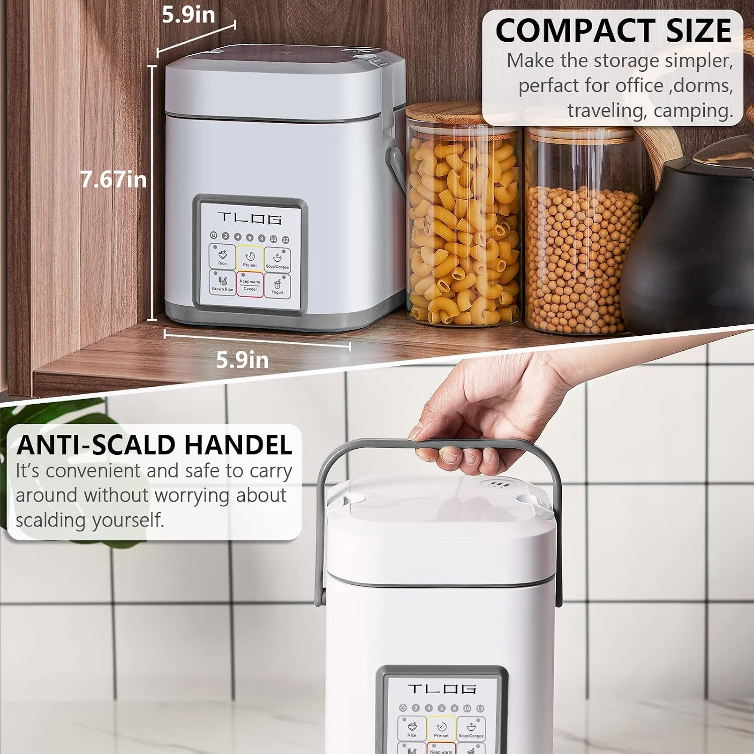 mini-rice-cooker-1-2l-with-ceramic-coated-pot-2-5-cup-uncooked-food-steamer-12-hour-delay-timer-compact-size-for-1-2-people-for-rice-grains-oatmeal-dorm-rooms-and-travel