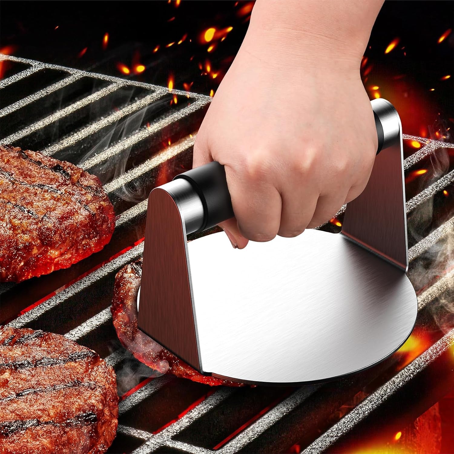 smash-burger-press-hamburger-smasher-tool-for-griddle-stainless-steel-ham-patty-press-with-anti-scald-handle-5-5-non-stick-grill-press-for-smashburger-bacon-ground-beef-meat-sausage