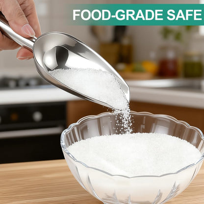 6 Oz Upgraded & Thickened Stainless Steel Ice Scoop, Kitchen Ice Scooper3