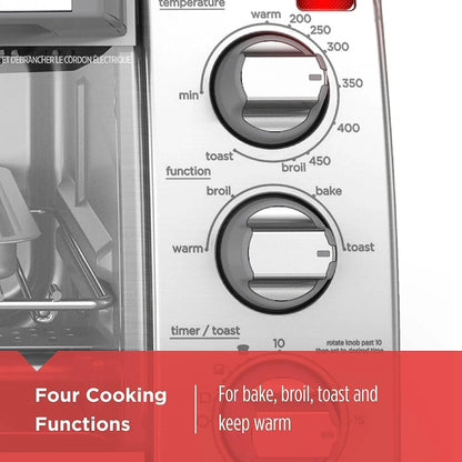 BLACK+DECKER 4-Slice Toaster Oven with Natural Convection, Stainless Steel, TO1760SS (TO1760SST-1)2
