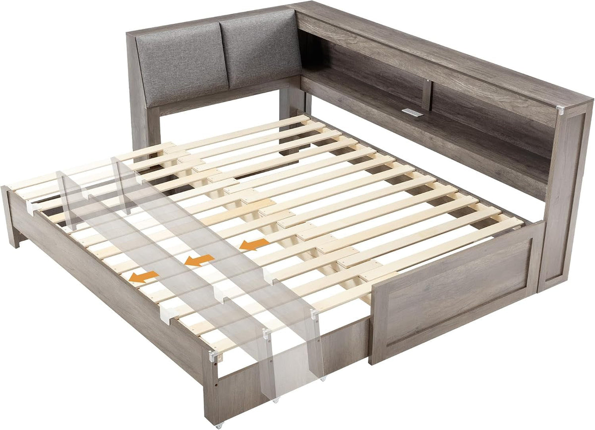 twin-daybed-with-wood-trundle-and-storage-bookcase-headboard-gray