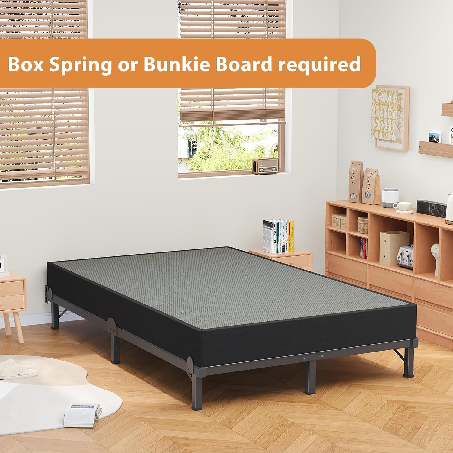 metal-bed-frame-king-8-inches-for-box-spring-9-legs-support-basics